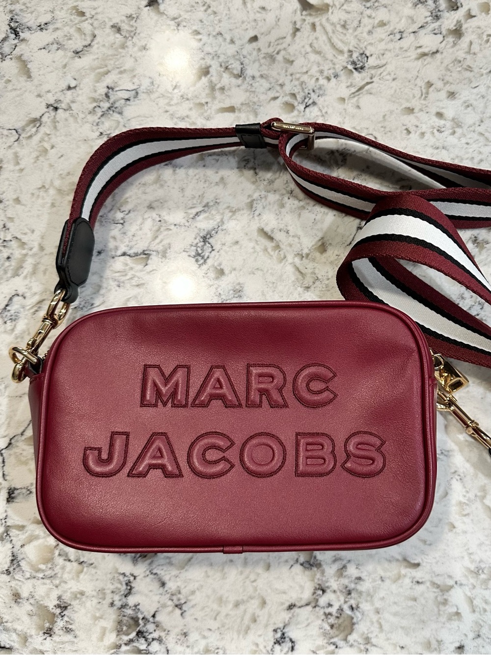 Marc Jacobs Women’s Burgundy Crossbody Camera Bag